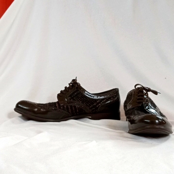 Dolce & Gabbana Brown Lace-Up Loafers - Picture 1 of 16
